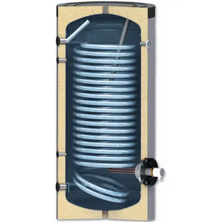 Sunsystem SWPN200 Enameled Water Heater 200L with Heat Exchanger 1.9 m