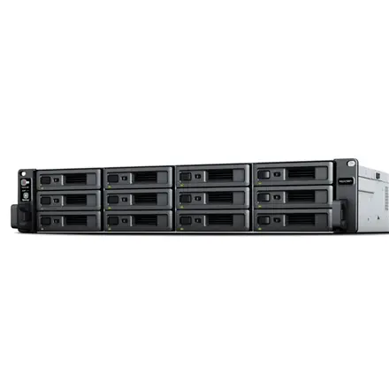 SYNOLOGY RS2423+ RackStation 12-bay NAS server - AMD Ryzen V1780B, 8GB DDR4, 12x 2.5"/3.5" HDD/SSD, 2x 1GbE, 1x 10GbE, 2x USB 3.2 Ge