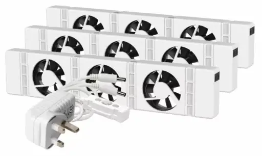SpeedComfort Trio Set Balta Ventiliatorius