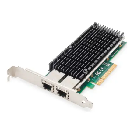 DIGITUS 10Gbps Dual Port Ethernet Server adapter PCIe X8 Intel X540 BT2