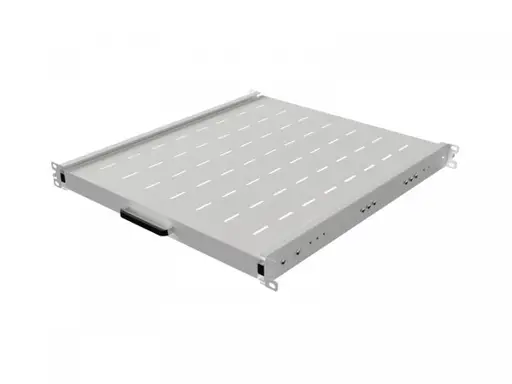 Sliding shelf for 19 inches rack cabinets 500mm grey