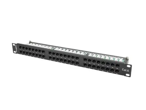 LANBERG PPU6-1048-B Patch Panel 48 port 1U cat. 6 black