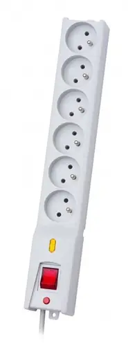 Surge protector LX 610, 1L, 1.5m, grey