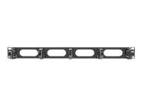 LANBERG 19inch cable management AK-1205-B panel 5 rings type B 1U black