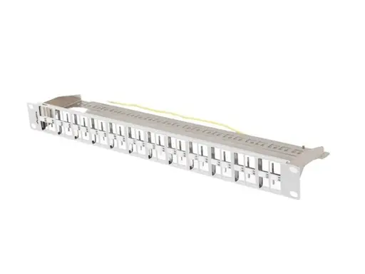 LANBERG Patch Panel Blank 48 Port 1U 19inch FTP For Keystone Modules Grey