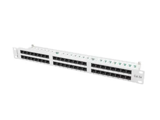 LANBERG PPU5-1048-S Patch Panel 48 port 1U cat. 5e grey