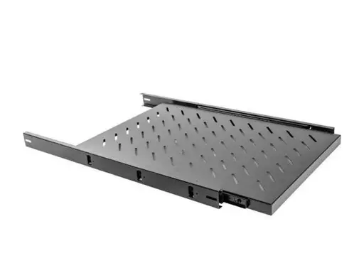 LANBERG AK-1011-B fixed sliding shelf 19inch 1U/465x750mm max load capacity up to 15kg black