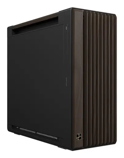 ASUS ProArt PA602 Wood Edition Modern Black - Metal Panel „Midi Tower“ Juoda, Medis