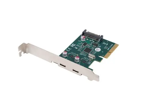 Lanberg PCI-Express X1 Card to 2X USB-C 3.2 GEN 2X1 Low profile