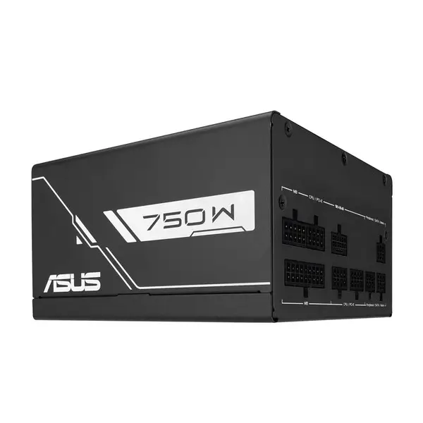 ASUS Prime 750W Gold Black Edition, 80 Plus & Cybenetics Gold certified, ATX 3.1, Fully modular etched cables – 8