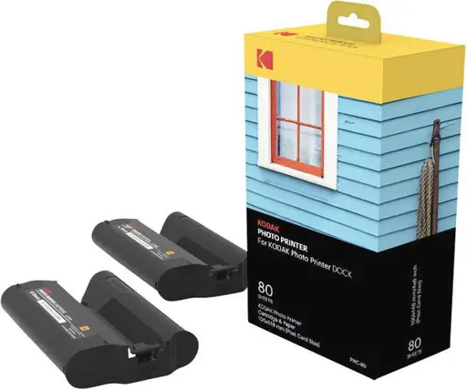Kodak photo paper + ink cartridge Dock 4x6" 80 sheets