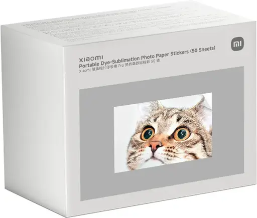 Xiaomi Portable Dye-Sublimation Photo Paper Stickers (50 Sheets)