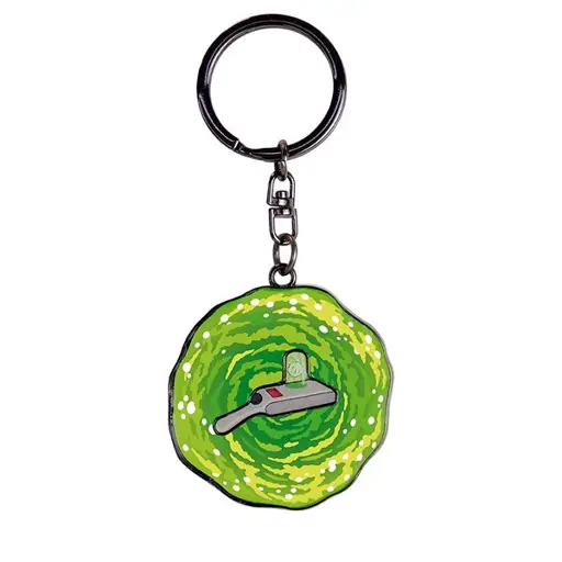 Rick & Morty (Portal Gun) raktų pakabukas