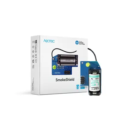 AEOTEC SmokeShield Z Wave 800 Series for Ei Smoke & Heat Detectors Ei650W, Ei650iW, Ei630W and Ei630 Kit