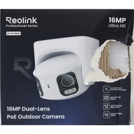 SALE OUT. Reolink PoE 4K 16MP Dual Lens and 180° panoramic view Camera