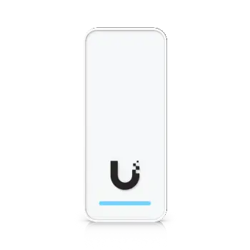 UniFi Access 2nd generation compact indoor/outdoor reader for organizations, with integrated welcome speaker and LED flash