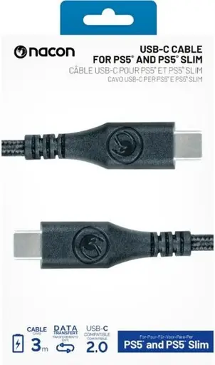 Nacon PS5 USB-C - USB-C pakrovimo laidas