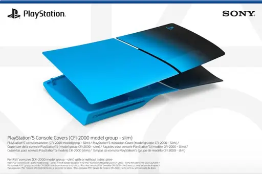 PS5 Slim konsolės korpusas (Rhythm Blue)