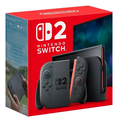 Nintendo Switch 2 juoda žaidimų konsolė