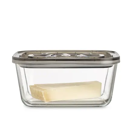 Caso Glass Vacuum Container with Plastic Lid