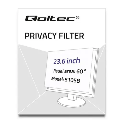 QOLTEC Privatizing filter RODO 23,6 inch 16:9