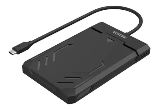 Unitek Y-3036A - DiskGuard Raiden 2,5 colių USB-C į SATA III 2,5 colių HDD/SSD kietųjų diskų korpusas