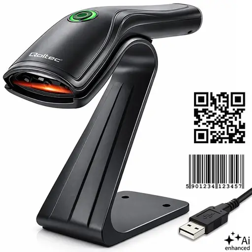 Barcode scanner 1D 2D scanner stand QR EAN US