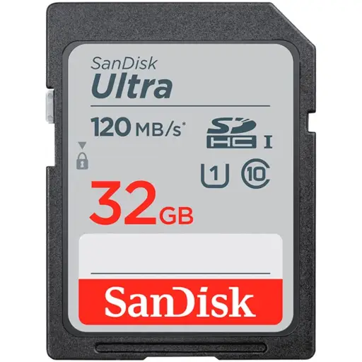 SANDISK Ultra 32GB SDHC Memory Card 100MB/s