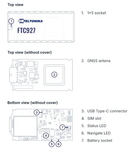 Teltonika GPS/GSM car tracker 170mAh