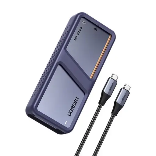 Ugreen M.2 NVMe SSD dėklas D703 USB4 Pilkas