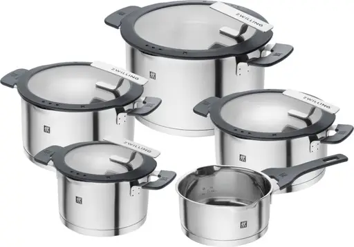ZWILLING SIMPLIFY 66870-005-0 puodų komplektas Nerūdijančiojo plieno 5 vnt. Sidabras Juoda