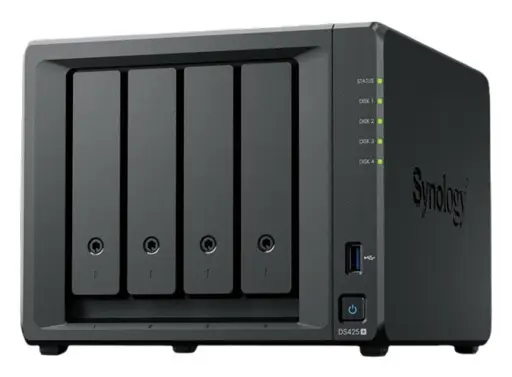 SYNOLOGY DS425+ DiskStation 4-bay NAS server - Intel Celeron J4125 2GB DDR4 4x 2.5/3.5 HDD/SSD 2x M.2 2280 NVMe SSD 1GbE