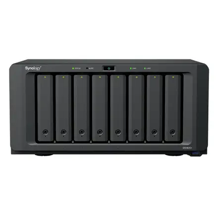 SYNOLOGY DS1825+ DiskStation 8-bay NAS server - AMD Ryzen V1500B, 8GB DDR4, 8x 2.5"/3.5" HDD/SSD, 2x M.2 2280 NVMe SSD, 2x 2.5GbE, 3