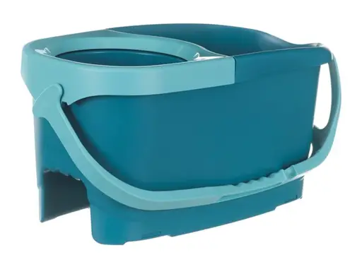 LEIFHEIT Clean Twist Mop Ergo mobile grindų valymo rinkinys / kibiras Viengubas bakelis Mėlyna