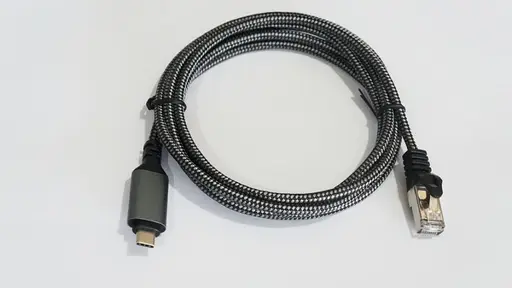 RJ-45 - USB C Cable 3 m kat.6, 1Gbit