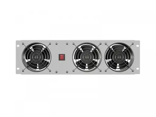 Lanberg Vertical Ventilation Panel 19" 3U for Rack three Fans 230V