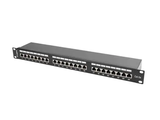 LANBERG PPS5-1024-B Patch Panel 24 port 1U cat. 5e shielded black