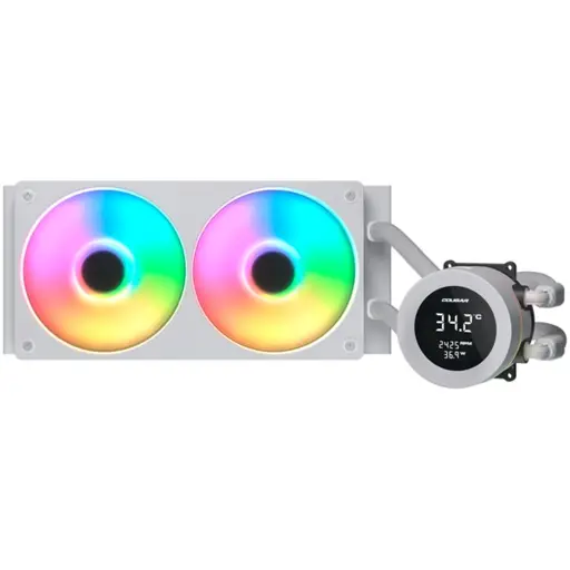 COUGAR Poseidon Vistek ARGB 240 AiO Liquid Watercooling - White