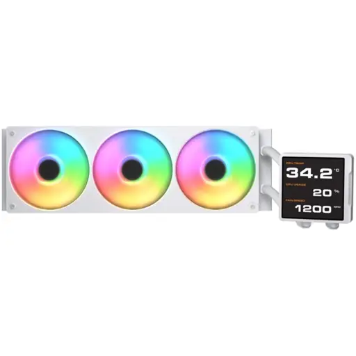 COUGAR Poseidon Vistek Pro ARGB 360 AiO Liquid Watercooling - White