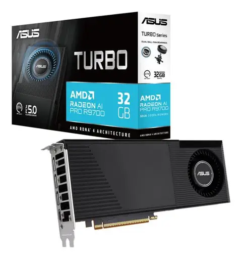 ASUS Turbo Radeon™ AI Pro R9700 32GB GDDR6