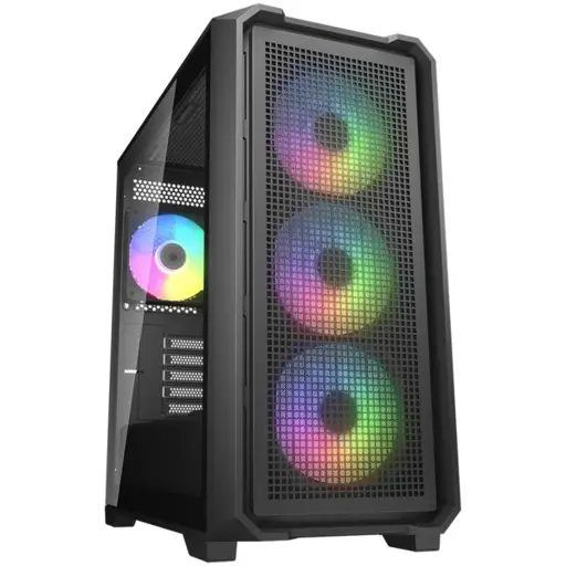COUGAR MX600 Mini V2 RGB PC Case, Mini Tower, Black