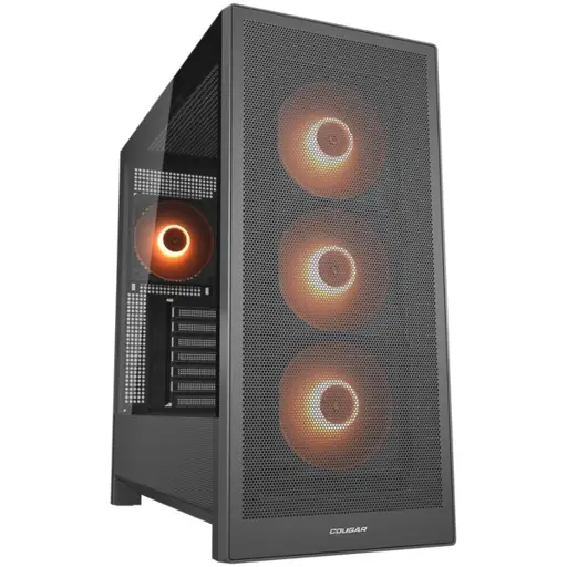COUGAR MX230 RGB PC Case, Mid Tower, Black