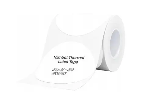 Niimbot T31*31 Round -210White Terminės etiketės baltos