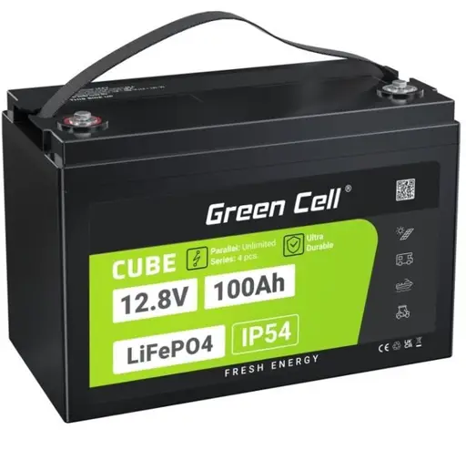 Green Cell LFPGC12V100AH UPS akumuliatorius Ličio geležies fosfatas (LiFePO4) 12,8 V 100 Ah