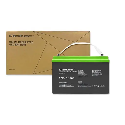 QOLTEC 53080 Gel Battery 12V 100Ah