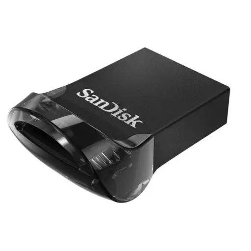 USB Atmintinė - SanDisk FIT ULTRA 256GB, Iki 400MB/s, SecureAccess Juoda