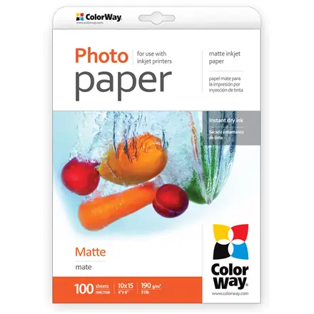 Matte Photo Paper 190 g/m² 10x15