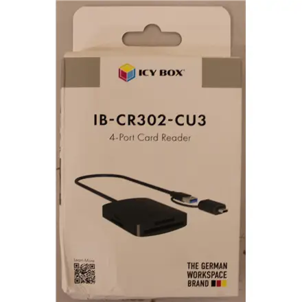 SALE OUT. Raidsonic 4-in-1 Card Reader with USB 3.2 Gen 1 Type-A + Type-C