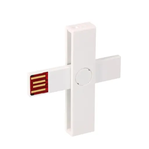 +ID Smart Card Reader white, BLISTER
