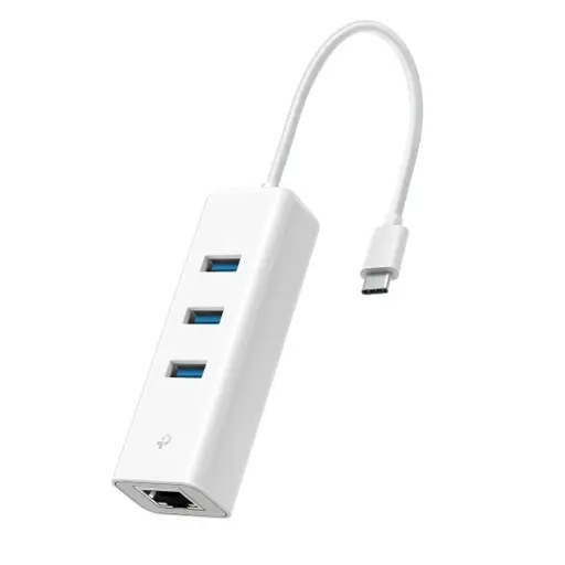 Tinklo Plokštė - TP-Link UE330C USB-C 3.0 Gigabit Ethernet Balta